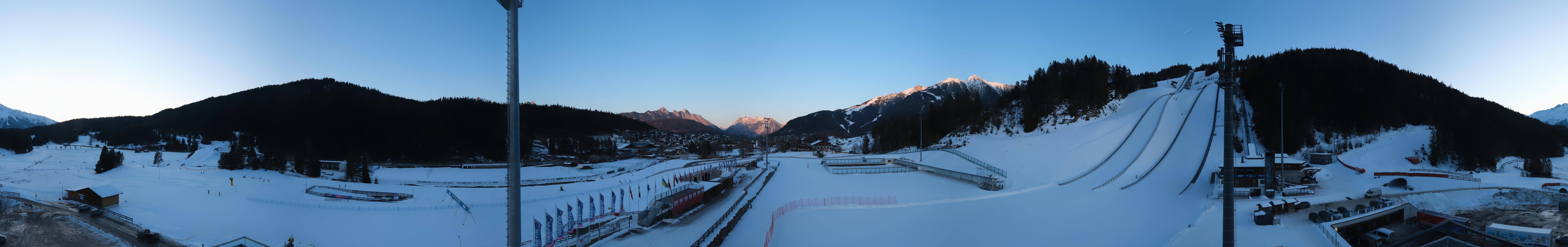 Archiv Foto Webcam Seefeld: Rundblick Casino Arena