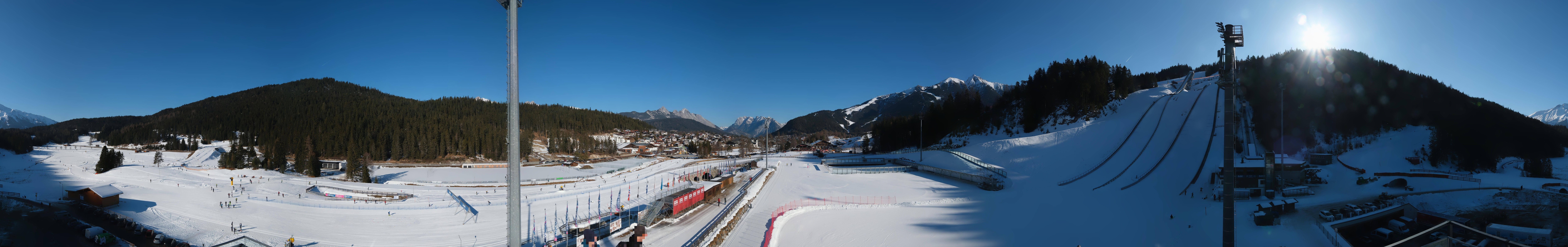 Archiv Foto Webcam Seefeld: Rundblick Casino Arena