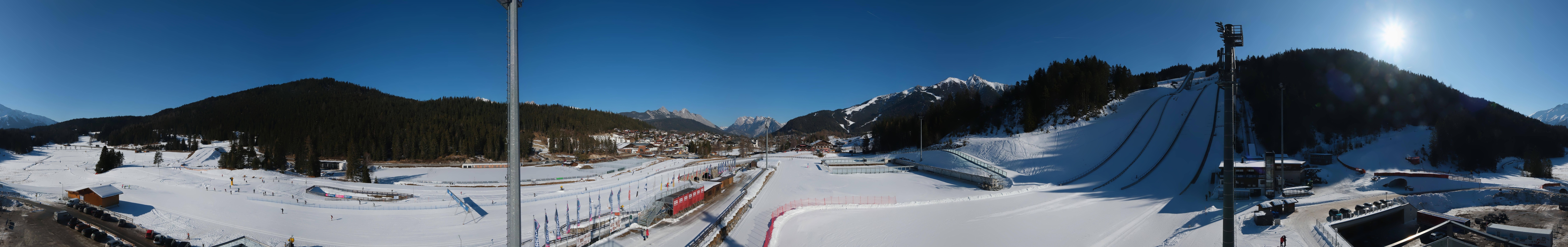 Archiv Foto Webcam Seefeld: Rundblick Casino Arena