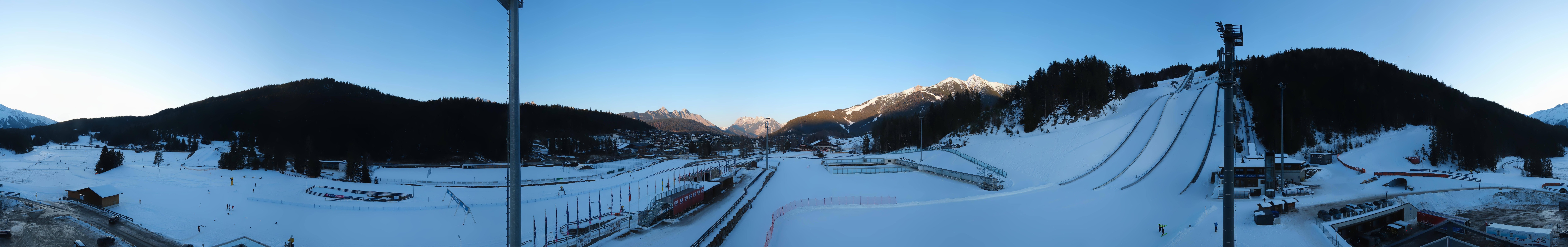 Archiv Foto Webcam Seefeld: Rundblick Casino Arena