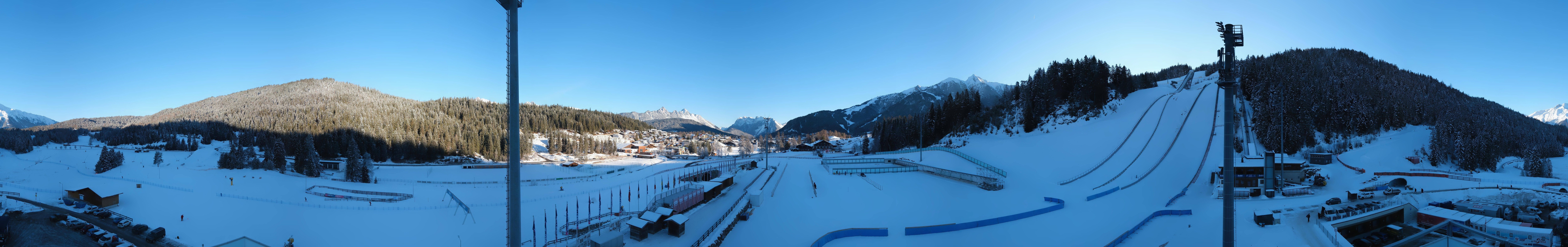 Archiv Foto Webcam Seefeld: Rundblick Casino Arena