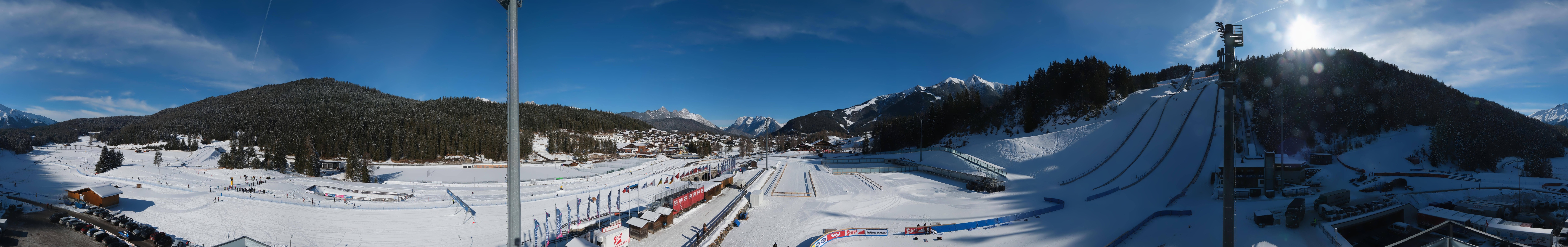 Archiv Foto Webcam Seefeld: Rundblick Casino Arena