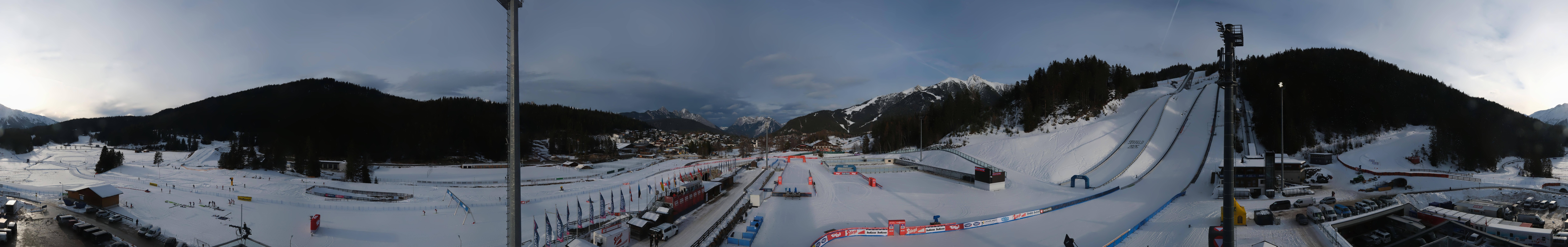 Archiv Foto Webcam Seefeld: Rundblick Casino Arena