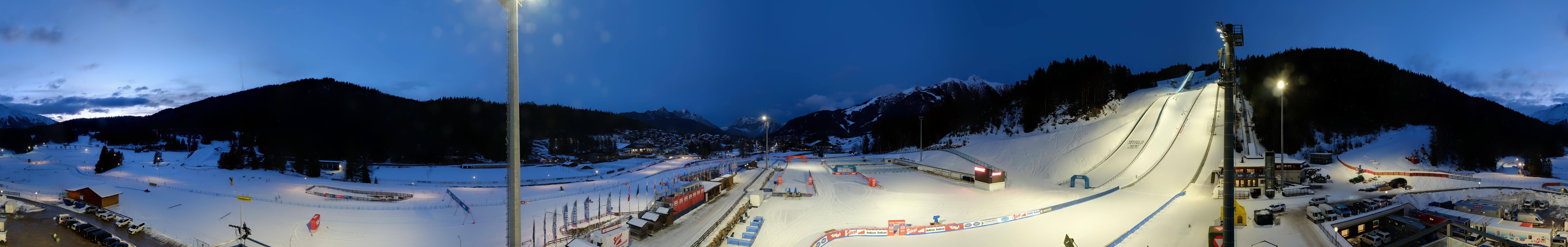 Archiv Foto Webcam Seefeld: Rundblick Casino Arena