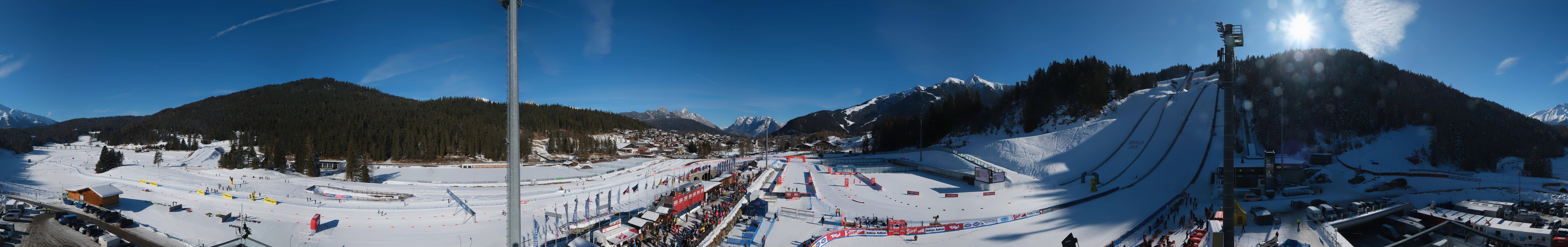 Archiv Foto Webcam Seefeld: Rundblick Casino Arena