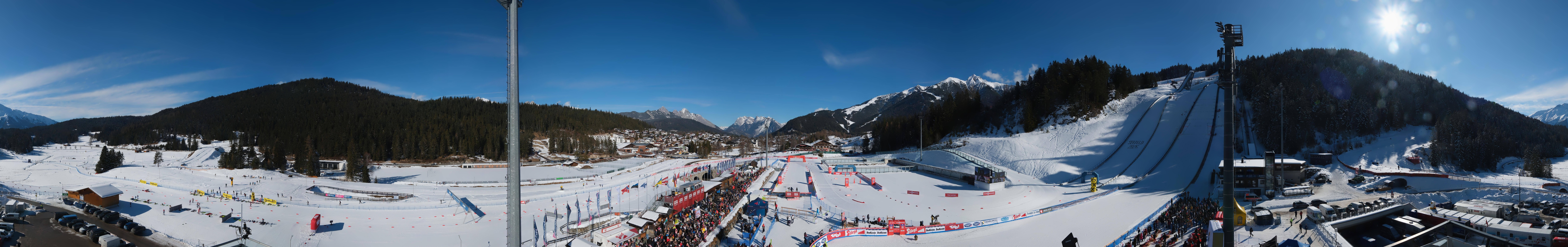 Archiv Foto Webcam Seefeld: Rundblick Casino Arena