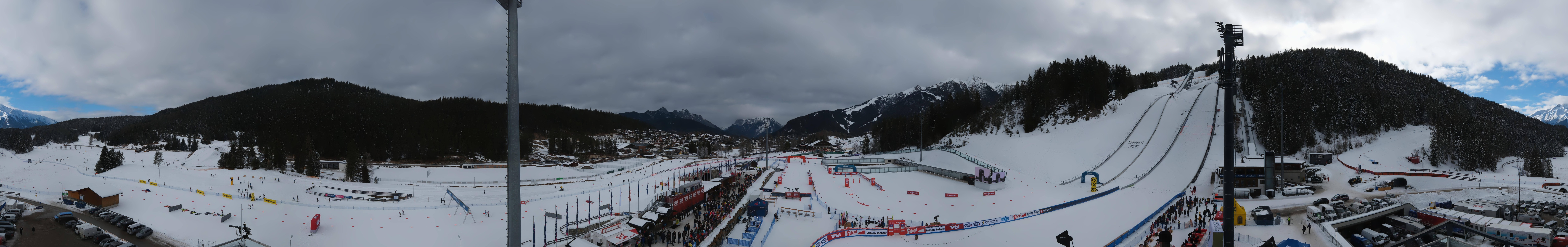 Archiv Foto Webcam Seefeld: Rundblick Casino Arena