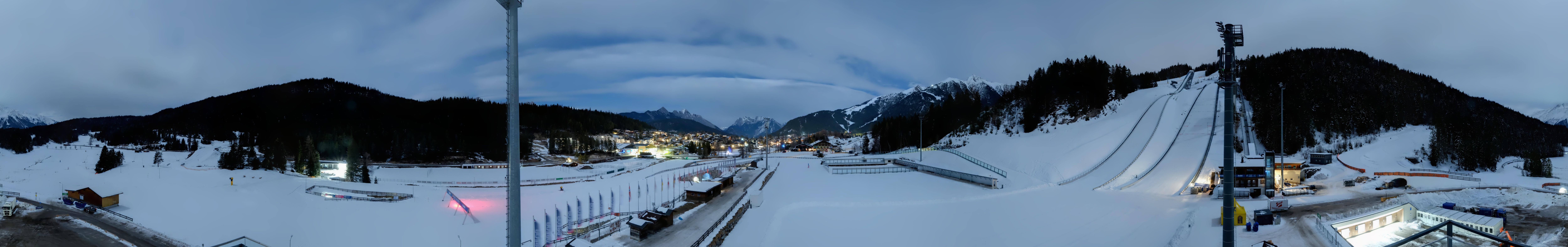 Archiv Foto Webcam Seefeld: Rundblick Casino Arena