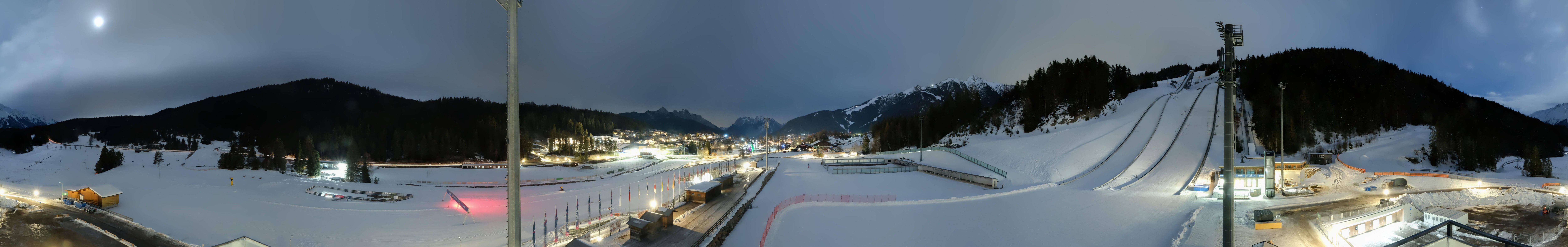Archiv Foto Webcam Seefeld: Rundblick Casino Arena