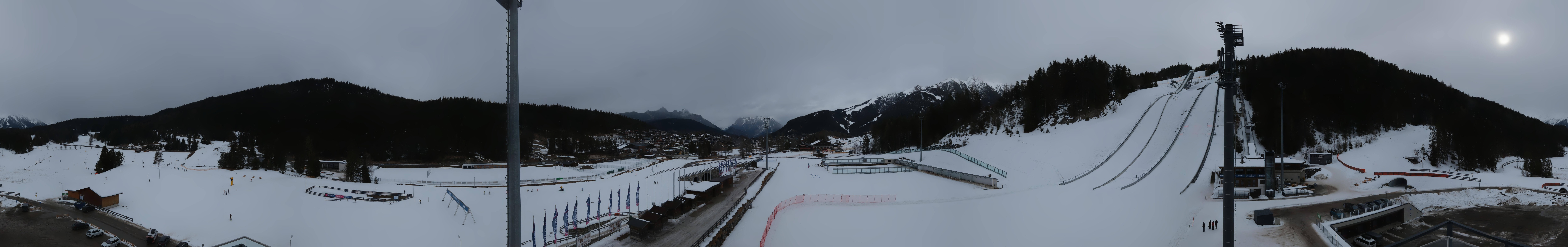 Archiv Foto Webcam Seefeld: Rundblick Casino Arena