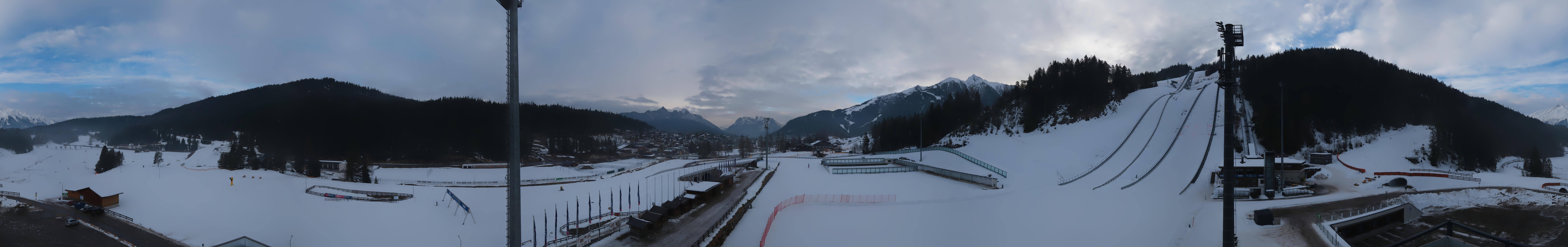 Archiv Foto Webcam Seefeld: Rundblick Casino Arena