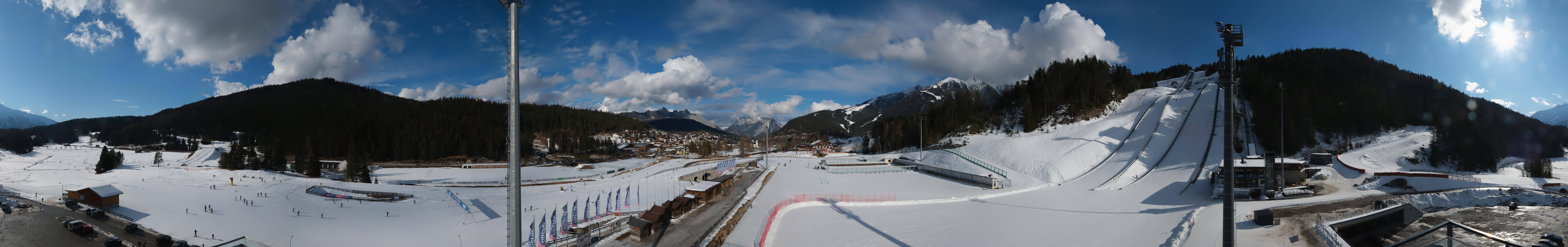Archiv Foto Webcam Seefeld: Rundblick Casino Arena