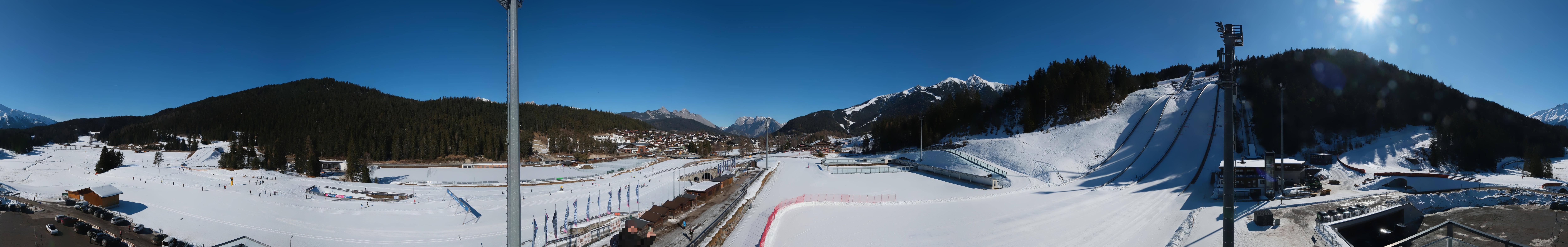 Archiv Foto Webcam Seefeld: Rundblick Casino Arena