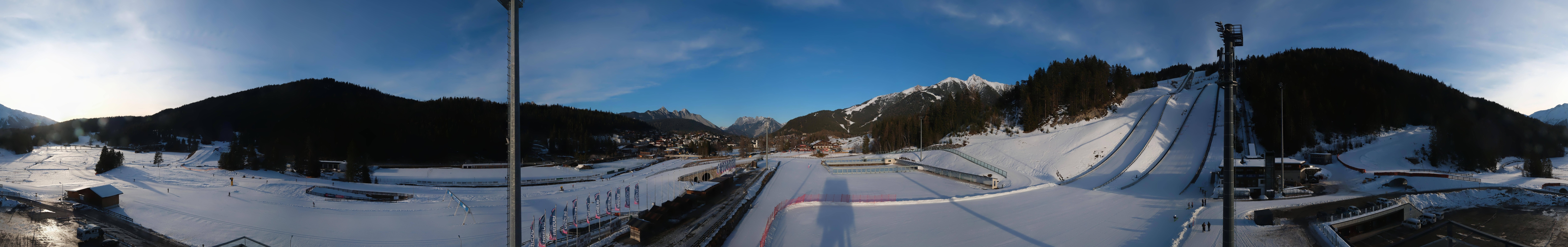 Archiv Foto Webcam Seefeld: Rundblick Casino Arena