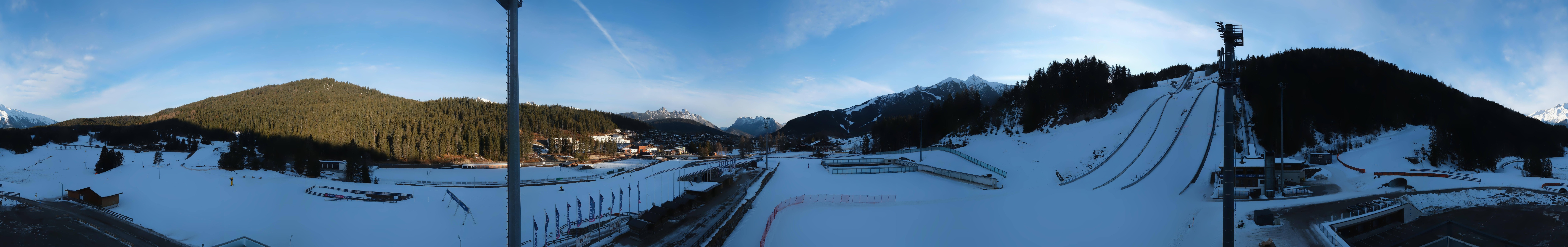 Archiv Foto Webcam Seefeld: Rundblick Casino Arena