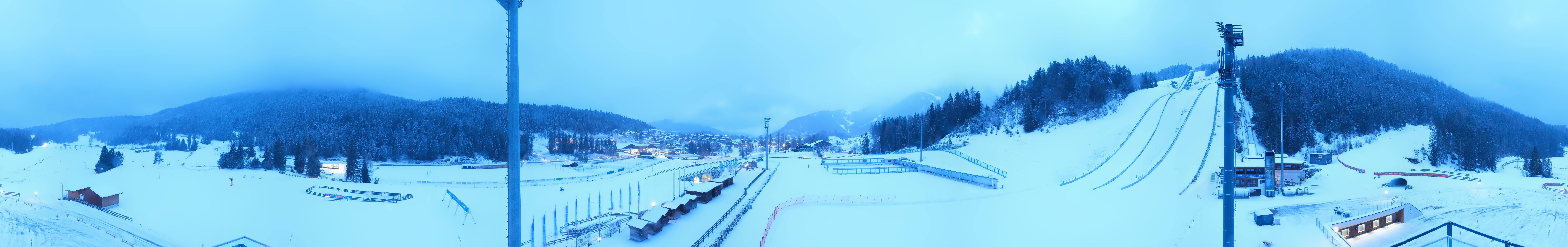 Archiv Foto Webcam Seefeld: Rundblick Casino Arena