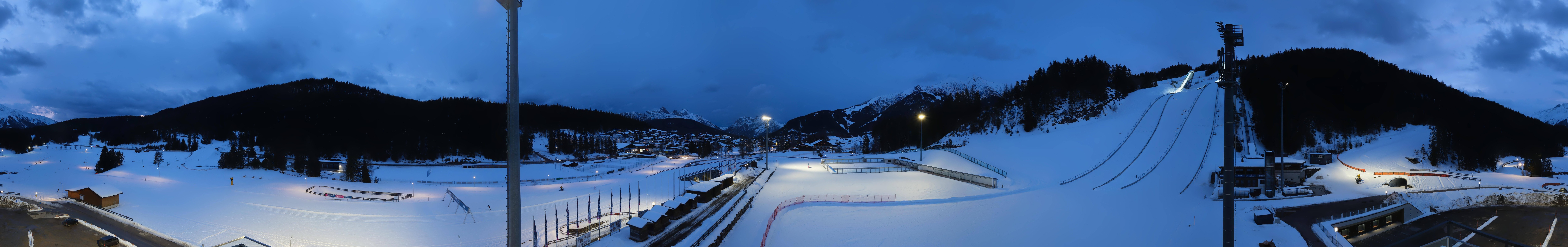 Archiv Foto Webcam Seefeld: Rundblick Casino Arena