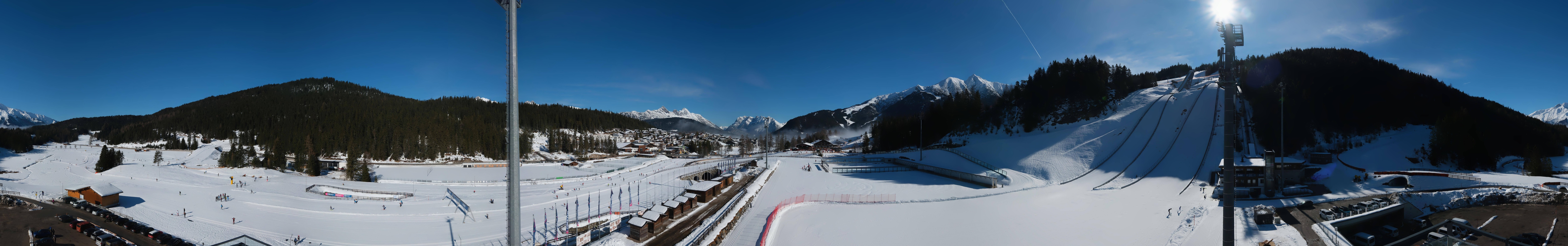 Archiv Foto Webcam Seefeld: Rundblick Casino Arena