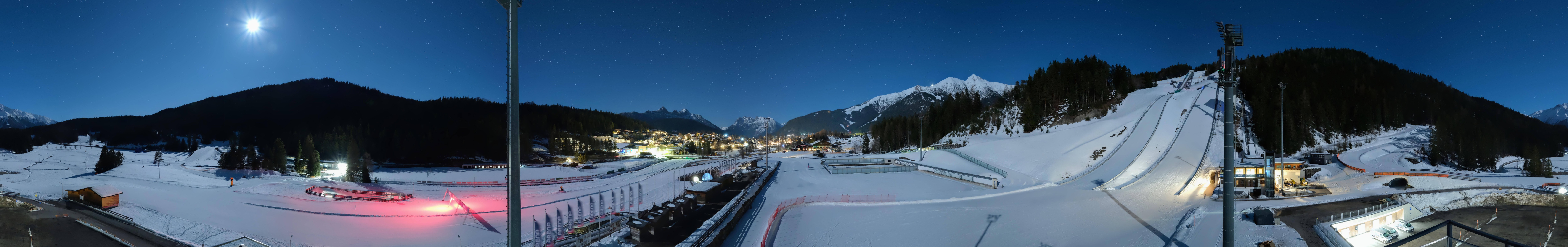 Archiv Foto Webcam Seefeld: Rundblick Casino Arena