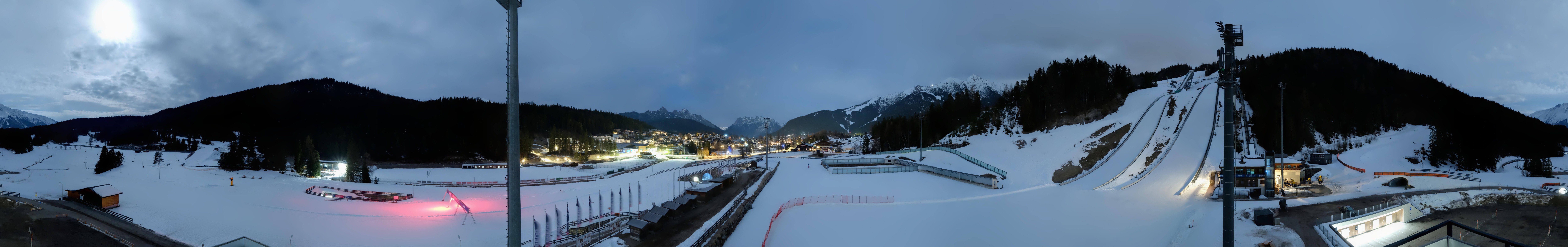 Archiv Foto Webcam Seefeld: Rundblick Casino Arena