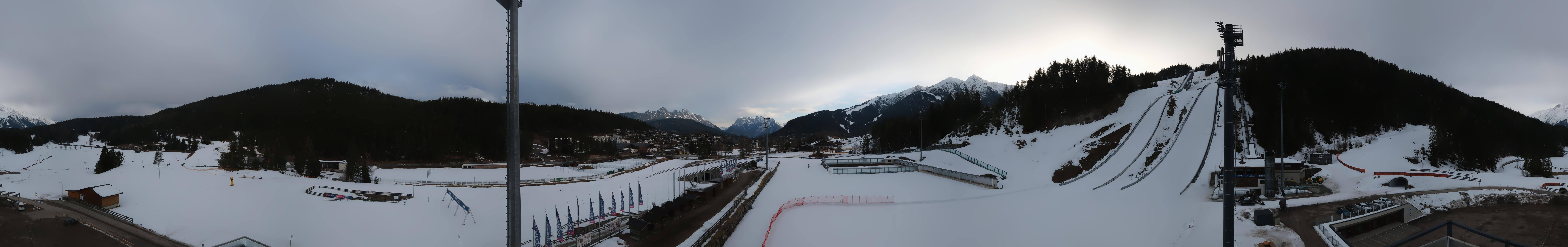 Archiv Foto Webcam Seefeld: Rundblick Casino Arena