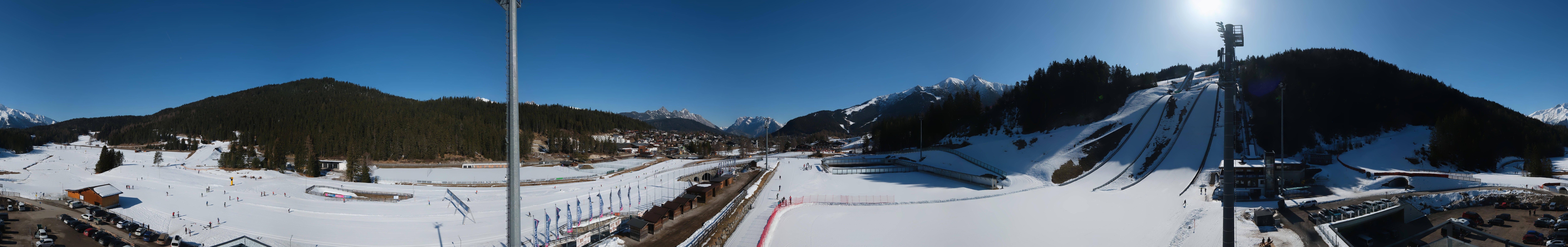 Archiv Foto Webcam Seefeld: Rundblick Casino Arena