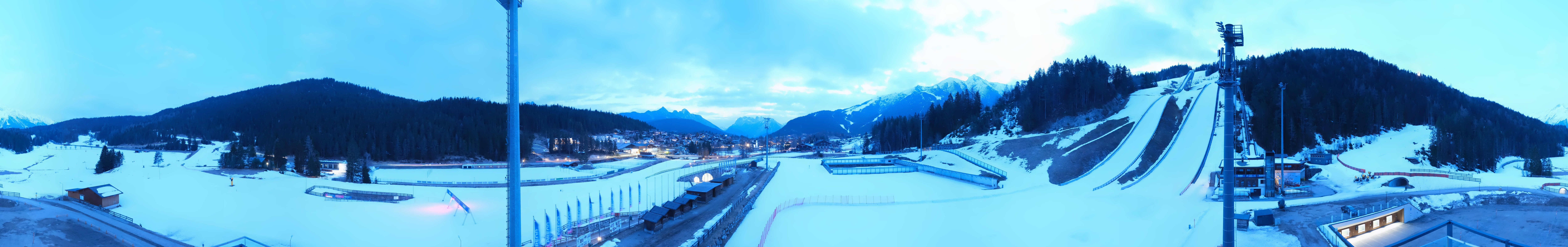 Archiv Foto Webcam Seefeld: Rundblick Casino Arena