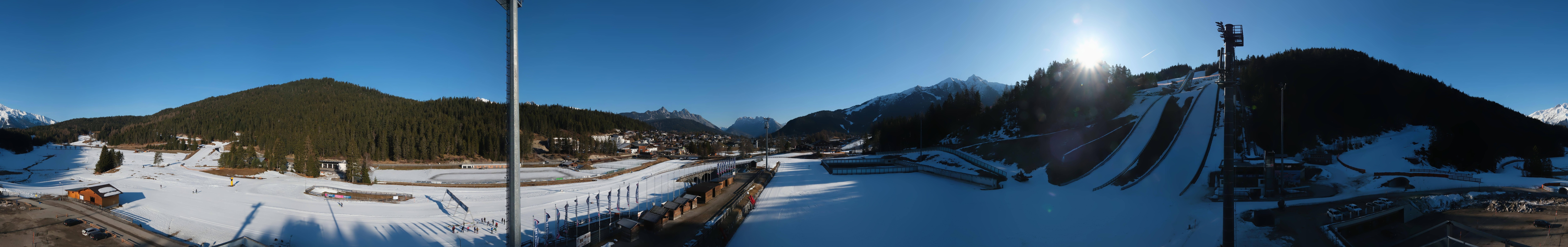 Archiv Foto Webcam Seefeld: Rundblick Casino Arena