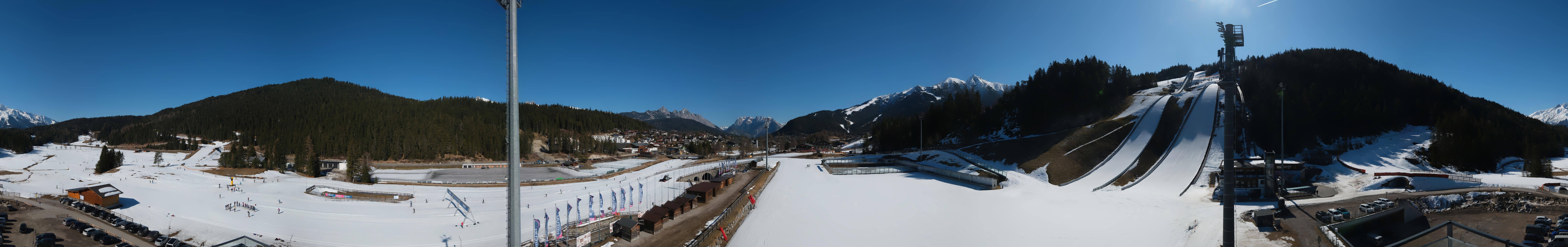 Archiv Foto Webcam Seefeld: Rundblick Casino Arena