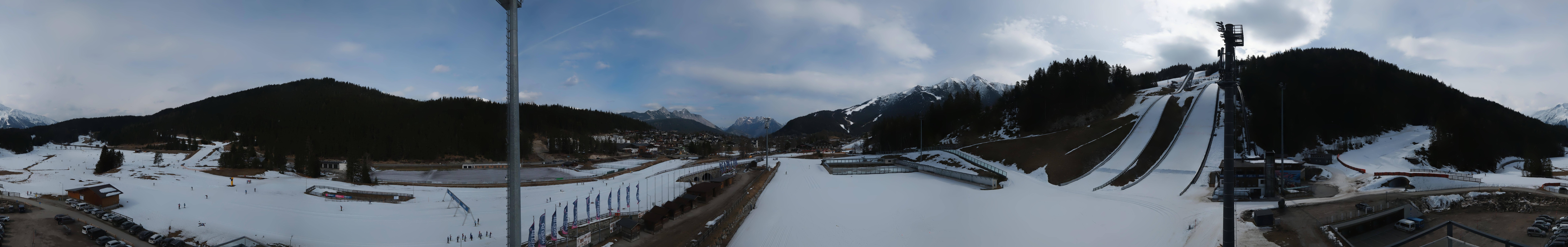 Archiv Foto Webcam Seefeld: Rundblick Casino Arena