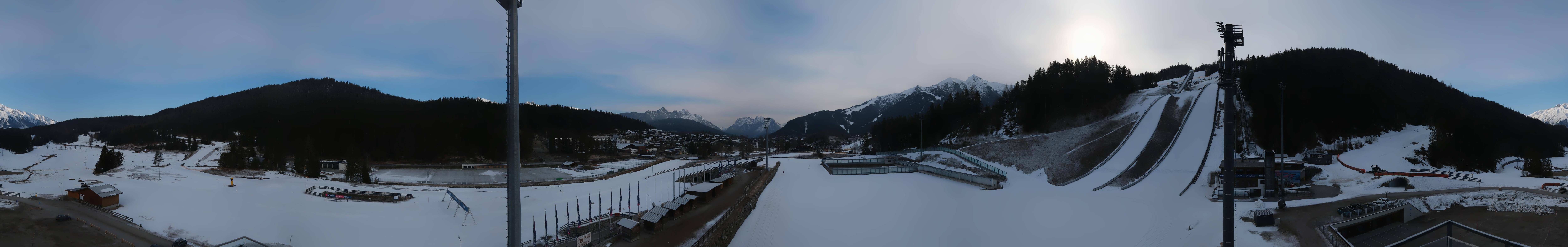 Archiv Foto Webcam Seefeld: Rundblick Casino Arena