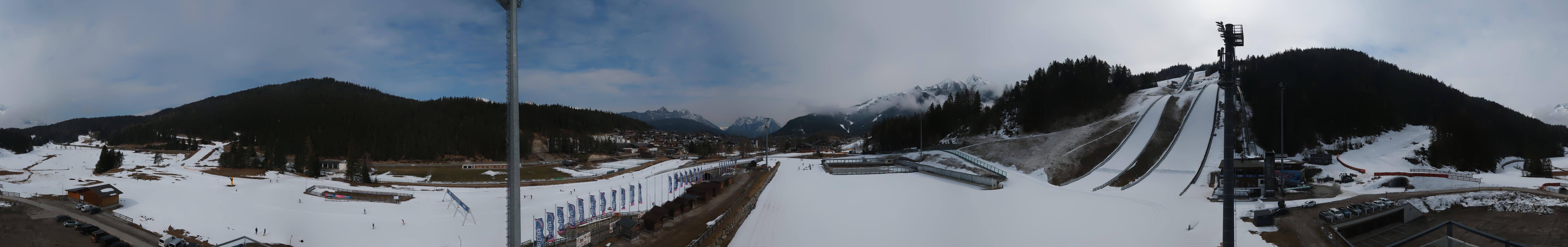 Archiv Foto Webcam Seefeld: Rundblick Casino Arena