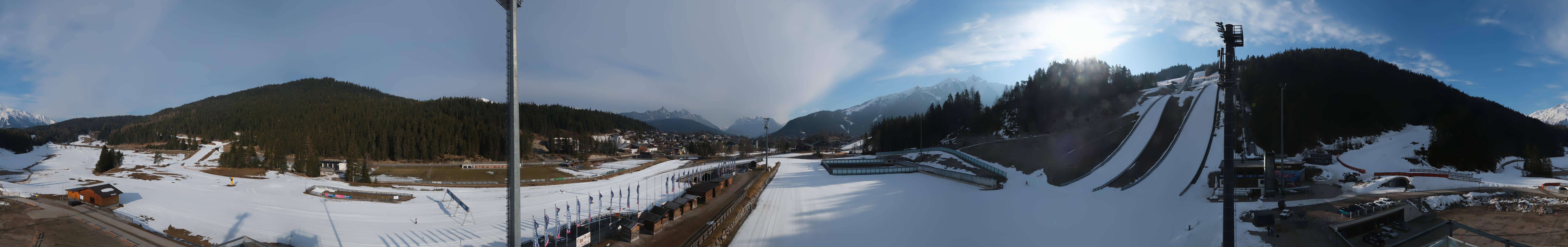 Archiv Foto Webcam Seefeld: Rundblick Casino Arena