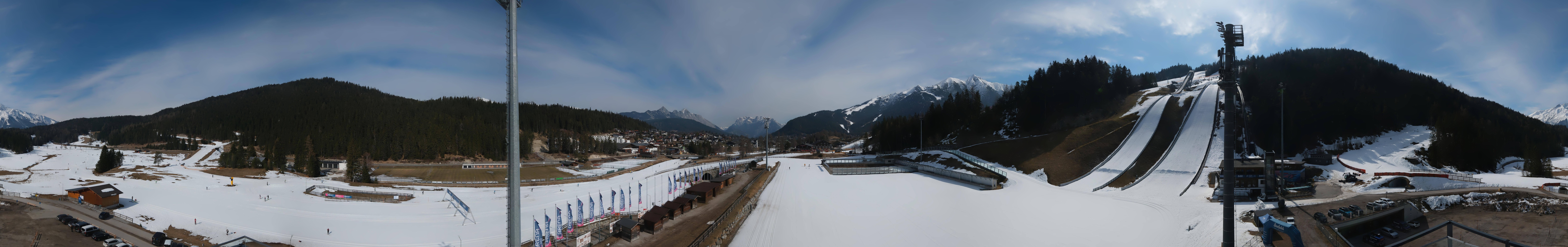 Archiv Foto Webcam Seefeld: Rundblick Casino Arena