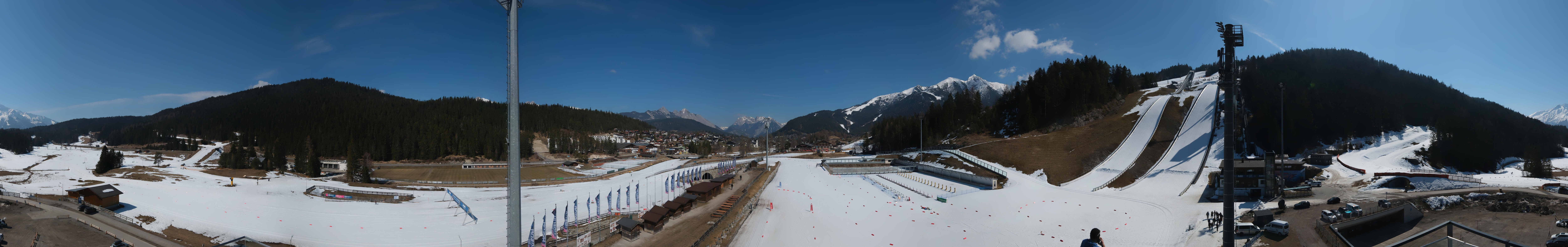 Archiv Foto Webcam Seefeld: Rundblick Casino Arena
