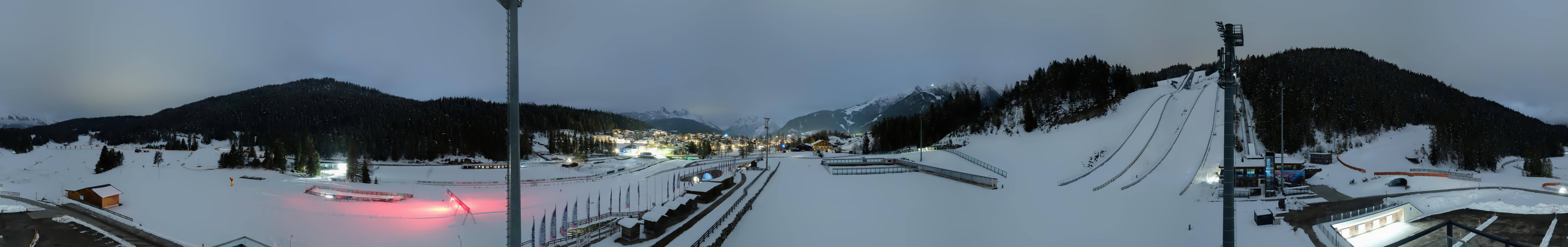 Archiv Foto Webcam Seefeld: Rundblick Casino Arena