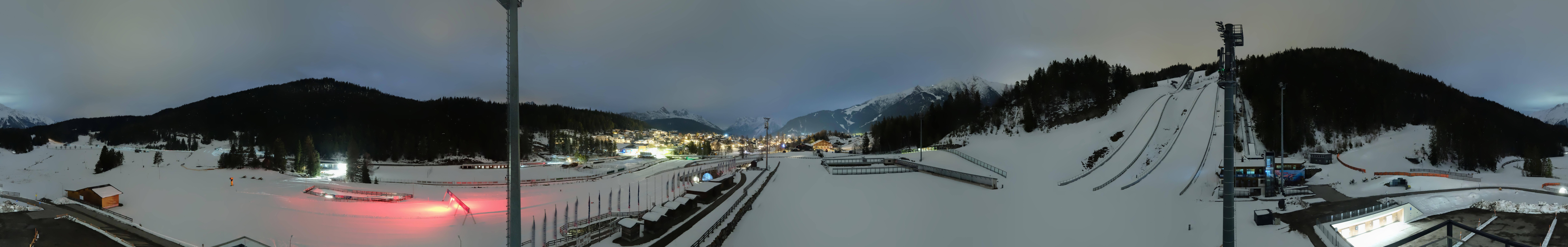 Archiv Foto Webcam Seefeld: Rundblick Casino Arena