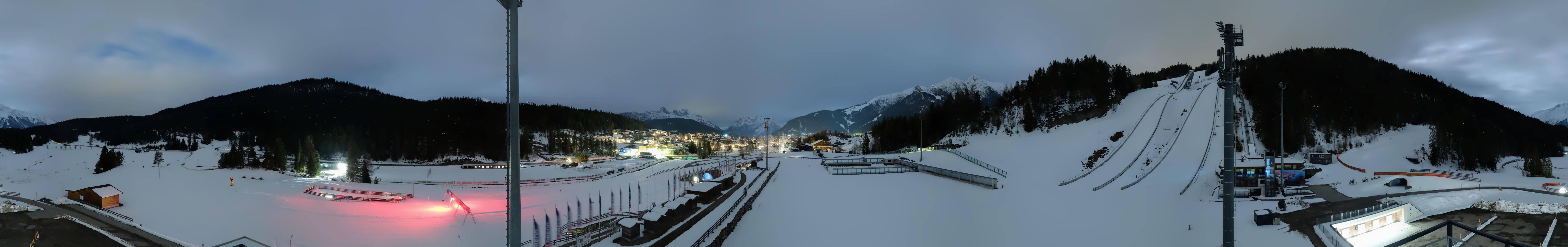 Archiv Foto Webcam Seefeld: Rundblick Casino Arena