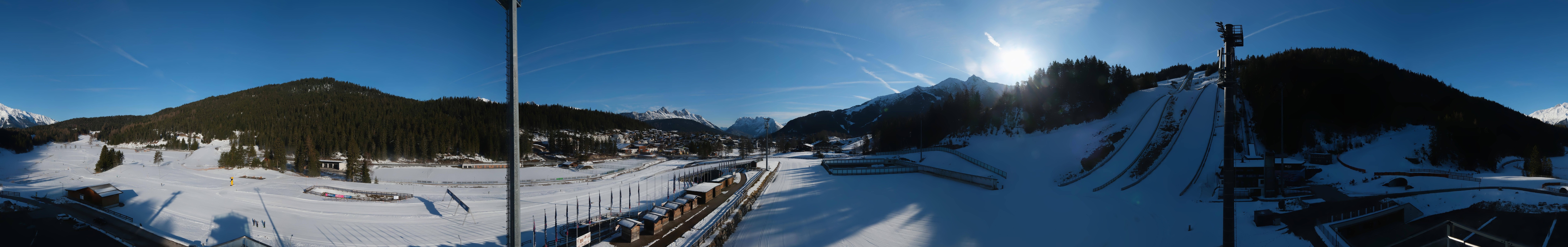 Archiv Foto Webcam Seefeld: Rundblick Casino Arena