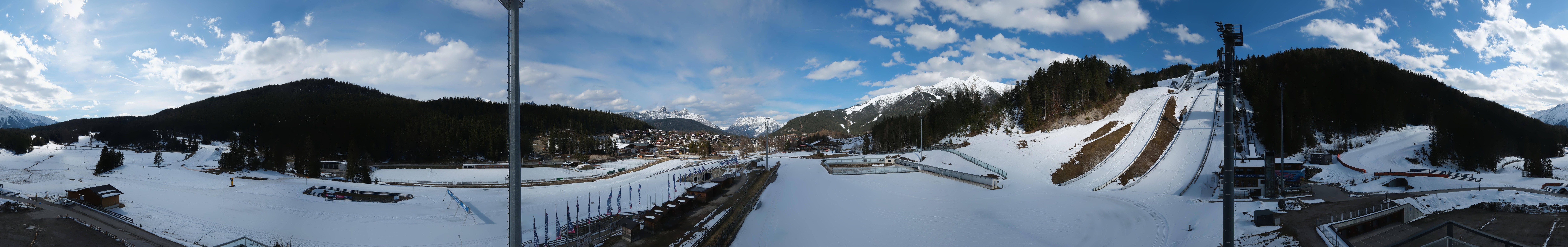 Archiv Foto Webcam Seefeld: Rundblick Casino Arena