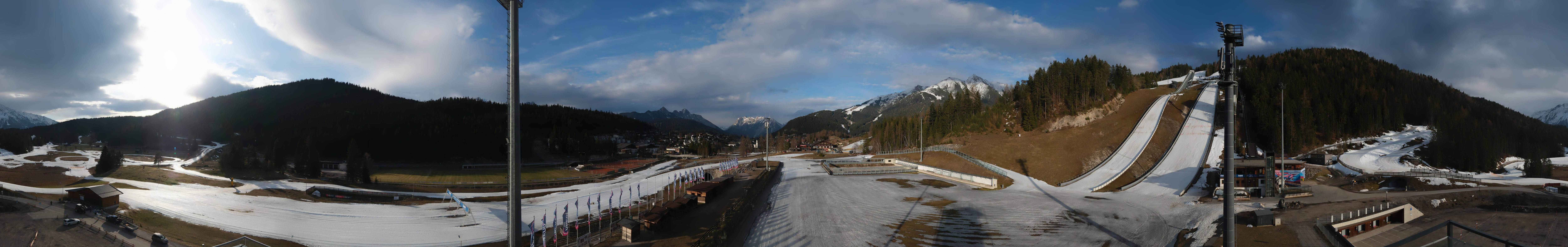 Archiv Foto Webcam Seefeld: Rundblick Casino Arena