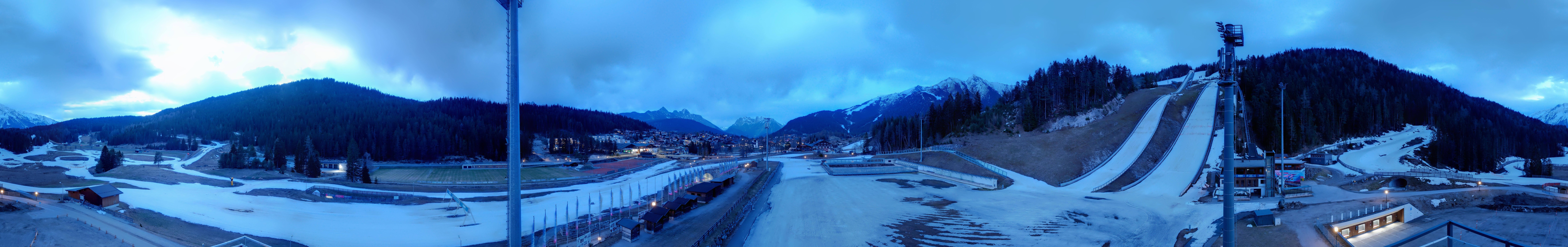 Archiv Foto Webcam Seefeld: Rundblick Casino Arena