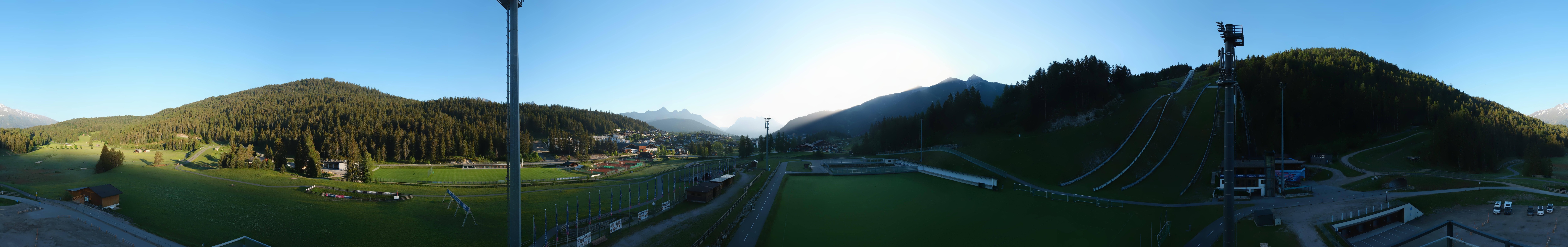 Archiv Foto Webcam Seefeld: Rundblick Casino Arena