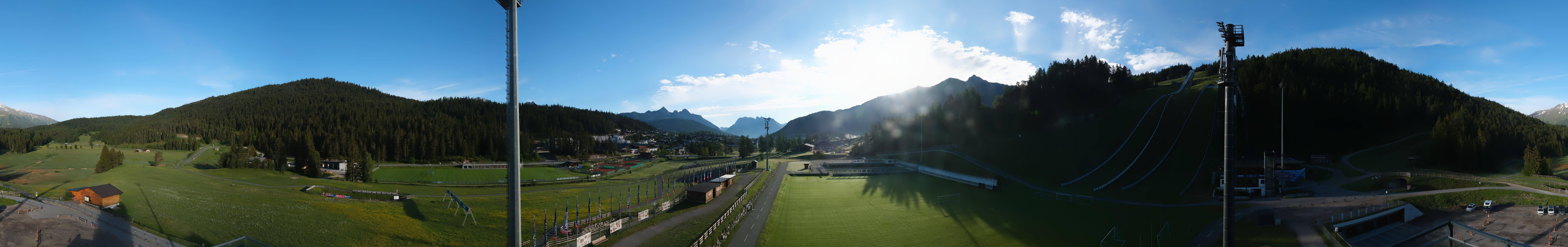 Archiv Foto Webcam Seefeld: Rundblick Casino Arena