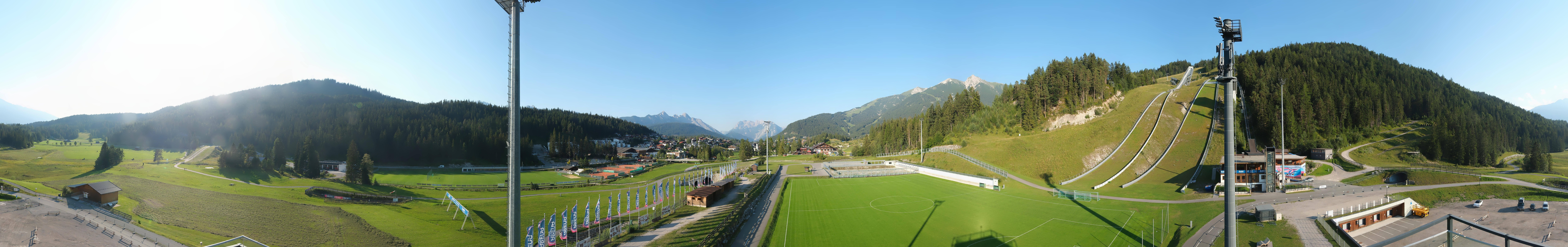 Archiv Foto Webcam Seefeld: Rundblick Casino Arena