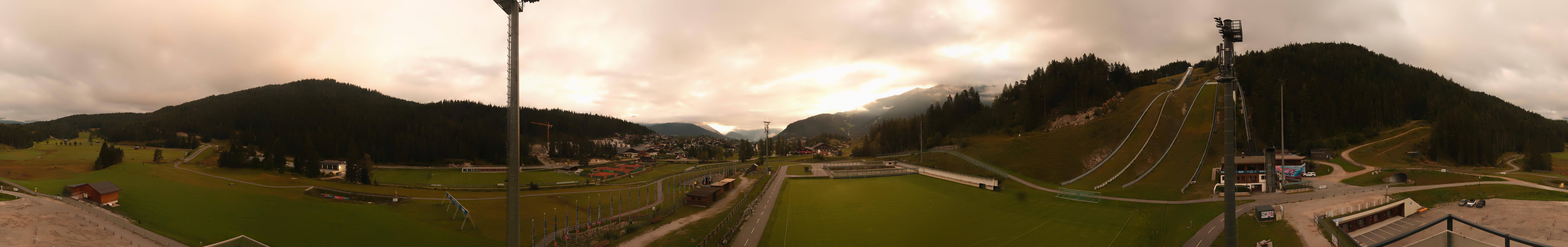 Archiv Foto Webcam Seefeld: Rundblick Casino Arena