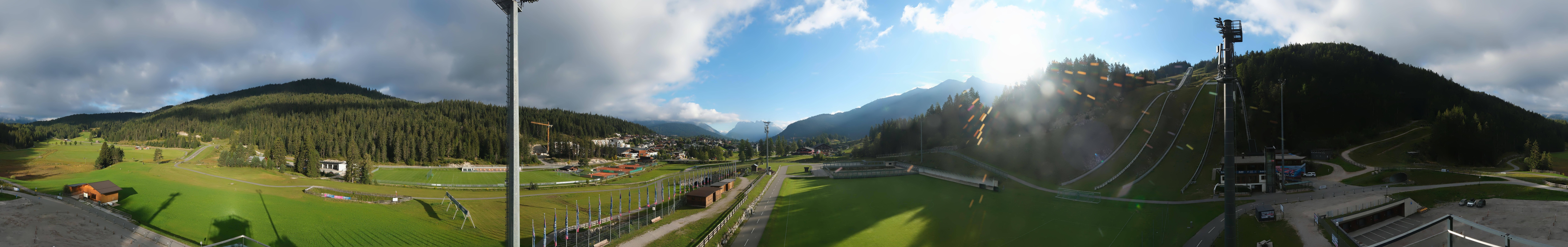 Archiv Foto Webcam Seefeld: Rundblick Casino Arena
