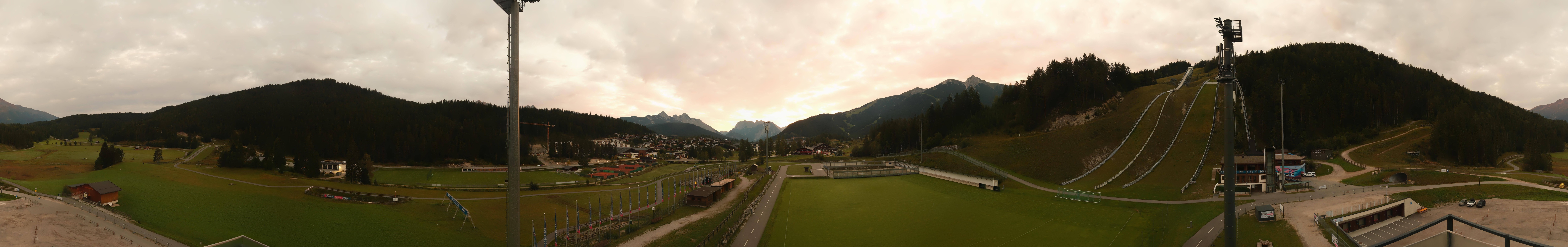 Archiv Foto Webcam Seefeld: Rundblick Casino Arena