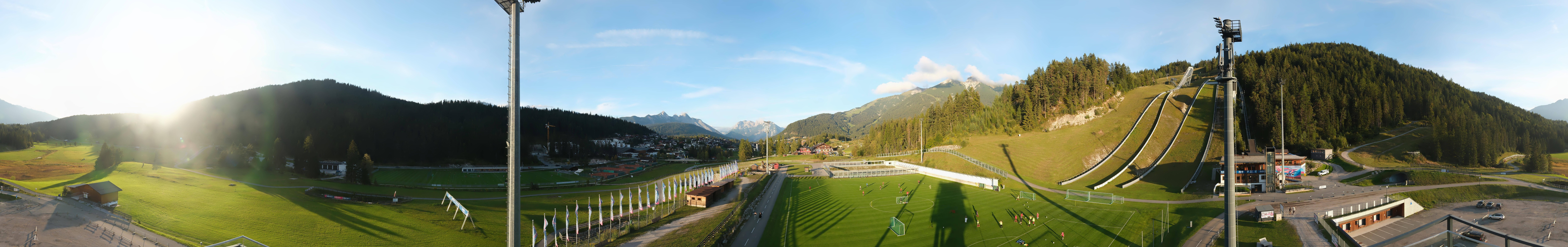 Archiv Foto Webcam Seefeld: Rundblick Casino Arena
