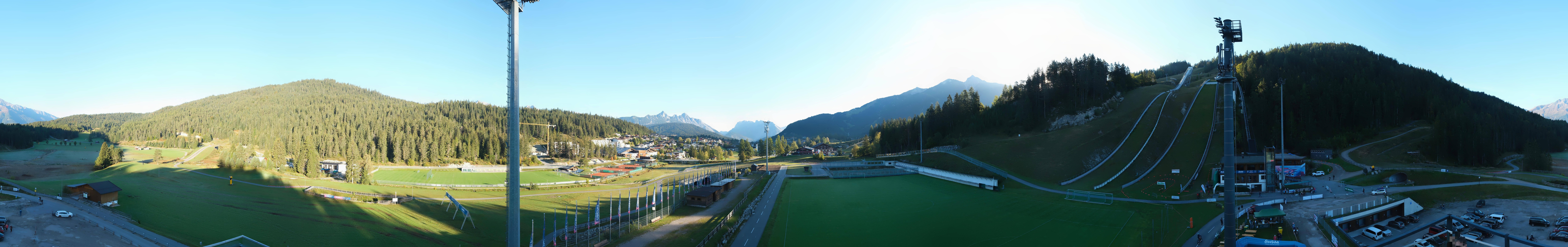 Archiv Foto Webcam Seefeld: Rundblick Casino Arena